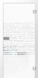 Bild von Morse Mattprint Glastür mit Motiv klar - Erkelenz