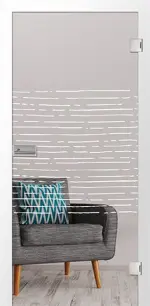 Bild von Morse Mattprint Glastür mit Motiv matt - Erkelenz