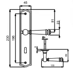 Zeichnung Mount Everest-LS Langschild Schwarz -sat. VarioStar - Südmetall