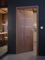 Milieuaufnahme 2 Lineo-Innentür von Westag in Nussbaum noce