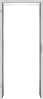 Frontansicht von Stahl-Umfassungszarge Massivwand für Brandschutztüren T90 - Westag