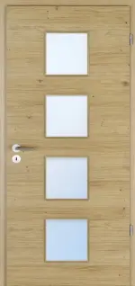 Bild von Eiche europ. astig Quer Living LÖ 14 Echtholzfurniert Optima Innentür - Jeld-Wen