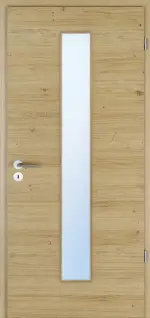 Bild von Eiche europ. astig Quer Living LÖ 62 mittig Echtholzfurniert Optima Innentür - Jeld-Wen