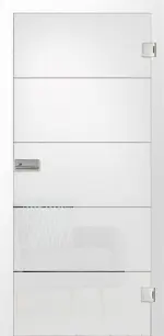 Bild von Prime Mattprint Glastür mit Motiv klar - Erkelenz