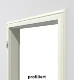 Bild 2 von Zarge Klassik Weiß RAL 9010 WestaLack profiliert P1 - Westag