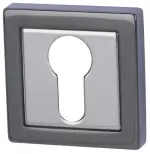 Alaska Square-R Chrom/Schwarz-pol. PZ-Rosette Top Speed - Südmetall