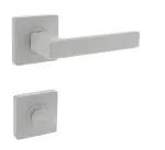 PROGRIFF Türgriff Quadros VII Zamak weiß matt quadratische Rosette WC innen