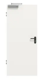 Frontbild von Weiß RAL 9016 Basic Durat Rauchschutztür - Huga