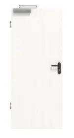 Frontbild von Pino Weiß Basic Durat Rauchschutztür - Huga