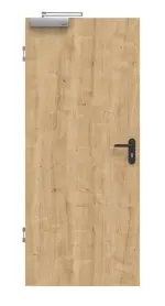 Frontbild von Asteiche Basic Durat Rauchschutztür - Huga