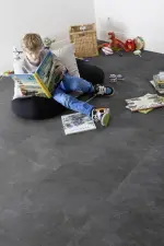 Ansicht von GERFLOR Design Klick-Vinyl Grey marble Senso Premium Rigid Acoustic Bild 1