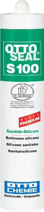 Bild von Kartusche von OTTOSEAL Silicon S100 C10 Bahamabeige 300ml - Otto Chemie