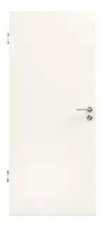 Türblatt von Schallschutztür Set Weißlack RAL 9010 Premium mit Zarge und Drücker 