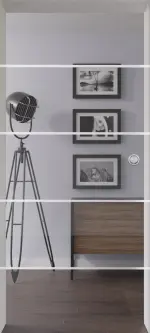 Bild von Modell 345 negativ Ganzglas Schiebetür - Lienbacher Glas