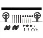 Schiebetürsystem Wheel Top Schwarz für Holztüren - Intersteel