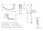 Skizze 2 von PROGRIFF Türgriff Schmalrahmen oval Saturn Weiß RAL 9016 Griffplatte/Drücker