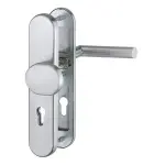 Bild von HOPPE Wechselschutzbeschlag ES1 Stockholm Edelstahl matt ohne Zylinderabdeckung für Wohnungseingangstüren