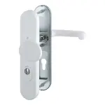 Bild von Paris Aluminium weiß Langschild Schutzbeschlag mit Zylinderabdeckung - HOPPE