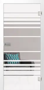 Bild von Selina Mattprint Glastür mit Motiv klar - Erkelenz