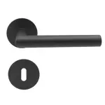 T-Form Magneto Edelstahl schwarz Rundrosetten Zimmertürgarnitur BB - ProGriff