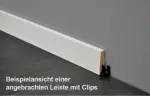 Ansicht mit Clips von Sockelleiste (Walnuss) SKL 60