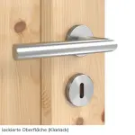 Detailbild der lackierten Oberfläche von Typ 02-03-LA Kiefer Massivholz Doppelflügeltür inkl. Zarge - Kilsgaard