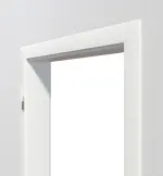 Detailbild Bekleidung von Zarge  für Schallschutztüren Weißlack RAL 9016 Premium ZA-01 mit Rundkante 