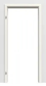 Detailbild Zarge für Wohnungseingangstüren Weißlack RAL 9010 Premium ZA-09 mit Rundkante  in der Wand verbaut