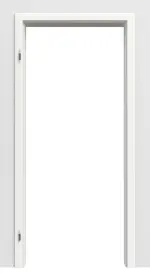 Detailbild Zarge für Wohnungseingangstüren Weißlack RAL 9016 Premium ZA-09 mit Rundkante  in der Wand verbaut