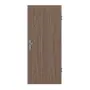 Frontansicht von LEBO Wohnungseingangstür Nussbaum Matt Echtholzfurniert