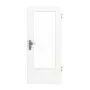 Frontansicht von JELD-WEN Wohnungseingangstür UltraWeiß DuriTop CPL mit Lichtausschnitt LÖ-23