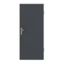 Frontansicht von CLASSEN Wohnungseingangstür-Set Graphit CPL 4.1 mit Stahl-Blockzarge und Beschlag