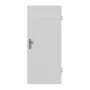 Frontansicht von JELD-WEN Wohnungseingangstür Shape 4FS Nickelgrau ähnl. RAL 7047 ExpertLack