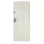 Frontansicht von CLASSEN Wohnungseingangstür Bord Venom Alu M1 Eiche Grau 3D Look 