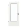 Frontansicht von GARANT Feuchtraumtür Authentic Bianco GCK08 mit Lichtausschnitt LA-DIN