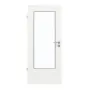 Frontansicht von GARANT Feuchtraumtür Quer Authentic Bianco GCK08 mit Lichtausschnitt LA-DIN