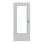 Frontansicht von GARANT Feuchtraumtür D92-60 Dove Grey Resopal mit Lichtausschnitt LA-DIN