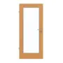 Frontansicht von GARANT Feuchtraumtür Buche Exklusiv GCK08 mit Lichtausschnitt LA-2