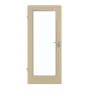 Frontansicht von GARANT Feuchtraumtür Natura Ahorn GCK08 mit Lichtausschnitt LA-2