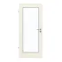 Frontansicht von GARANT Feuchtraumtür Weißlack 9010 CePaL mit Lichtausschnitt LA-2
