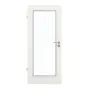 Frontansicht von GARANT Feuchtraumtür Weiß Struktur Premium GCK08 mit Lichtausschnitt LA-2