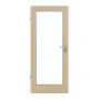Frontansicht von GARANT Feuchtraumtür Natura Ahorn GCK08 mit Lichtausschnitt LA-3