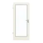 Frontansicht von GARANT Feuchtraumtür Weißlack 9010 GHK08 mit Lichtausschnitt LA-3