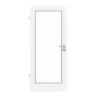 Frontansicht von GARANT Feuchtraumtür U11209SD Edelweiß GHK08 mit Lichtausschnitt LA-3