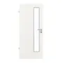 Frontansicht von GARANT Feuchtraumtür Authentic Bianco GCK08 mit Lichtausschnitt LA-4 schlossseitig
