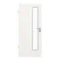 Frontansicht von GARANT Feuchtraumtür Quer Authentic Bianco GCK08 mit Lichtausschnitt LA-4 schlossseitig
