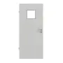 Frontansicht von GARANT Feuchtraumtür D92-60 Dove Grey Resopal mit Lichtausschnitt LA-7