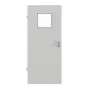 Frontansicht von GARANT Feuchtraumtür D92-60 Dove Grey Resopal mit Lichtausschnitt LA-8