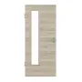 Frontansicht von HÖRMANN Innentür Gebürstete Lärche hell quer Duradecor ProLine mit Lichtausschnitt LA 24 bandseitig