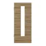 Frontansicht von HÖRMANN Innentür Natureiche quer Duradecor ProLine mit Lichtausschnitt LA 24 mittig